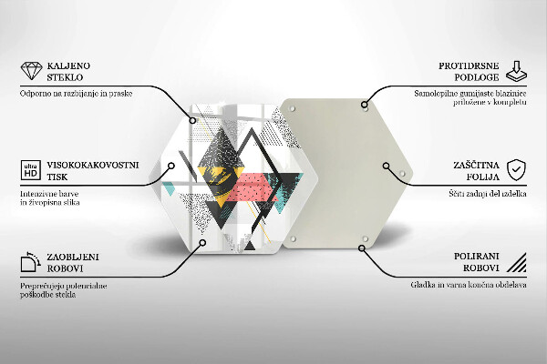 Kitchen worktop protector Abstraction of the triangle