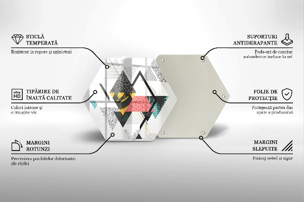 Kitchen worktop protector Abstraction of the triangle