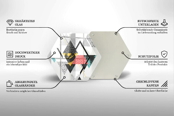 Kitchen worktop protector Abstraction of the triangle