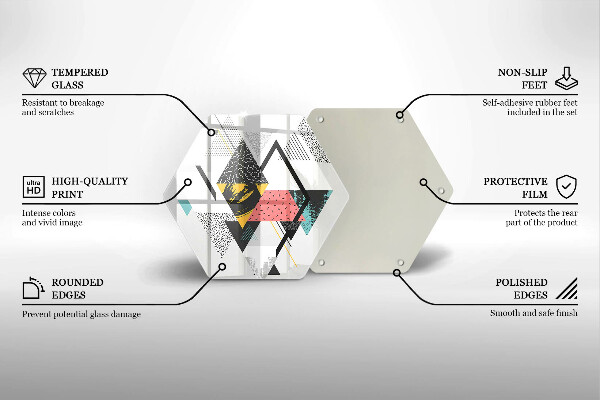 Kitchen worktop protector Abstraction of the triangle