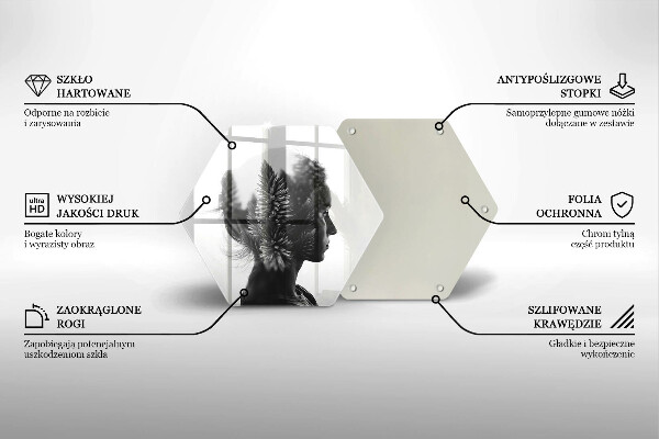 Kitchen worktop protector Woman and forest