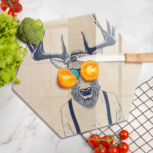 Kitchen worktop protector Illustration Man Jeleń