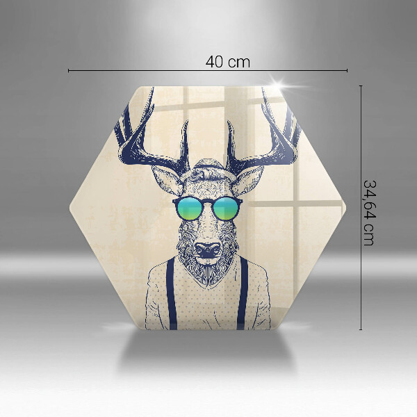 Kitchen worktop protector Illustration Man Jeleń