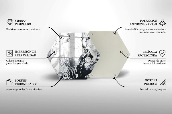 Kitchen worktop protector Ink abstraction