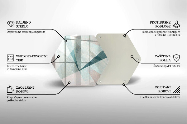 Kitchen worktop protector Sharp abstraction