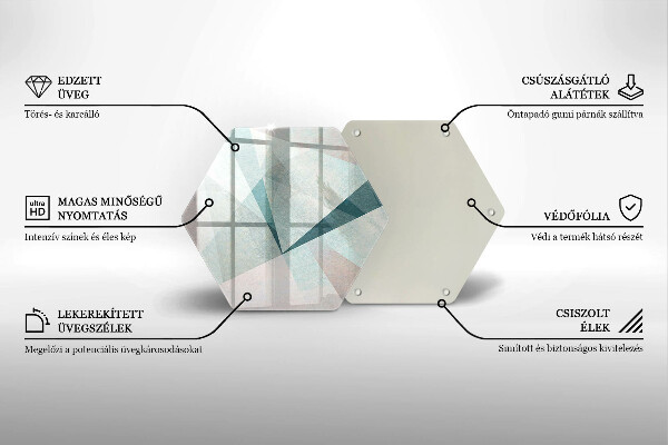 Kitchen worktop protector Sharp abstraction