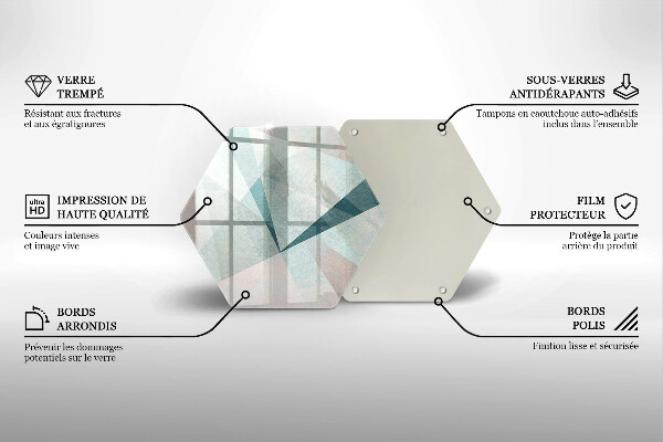 Kitchen worktop protector Sharp abstraction