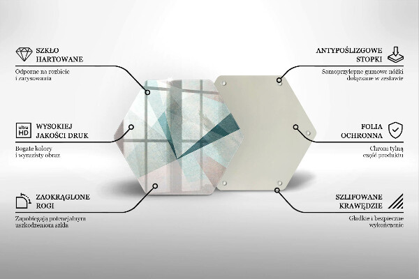 Kitchen worktop protector Sharp abstraction