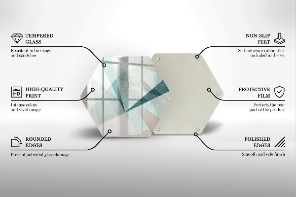 Kitchen worktop protector Sharp abstraction