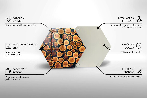 Kitchen worktop protector Wooden stumps of trees