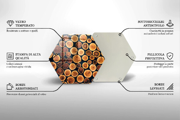 Kitchen worktop protector Wooden stumps of trees