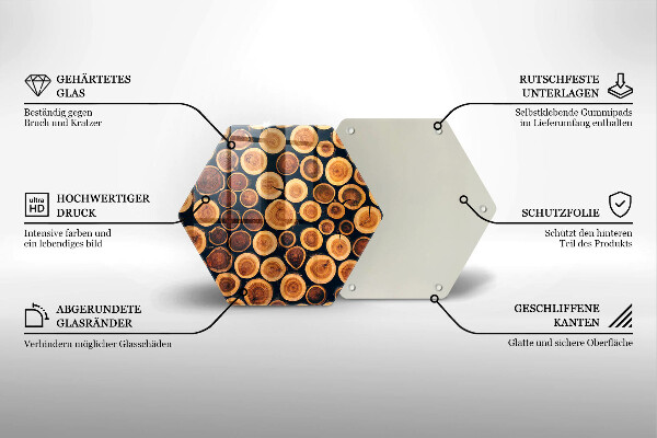 Kitchen worktop protector Wooden stumps of trees