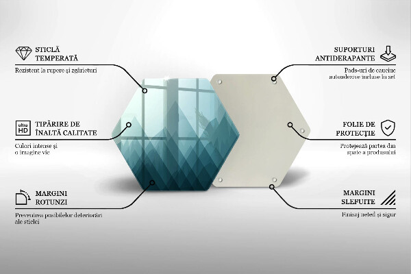 Kitchen worktop protector Abstract mountains