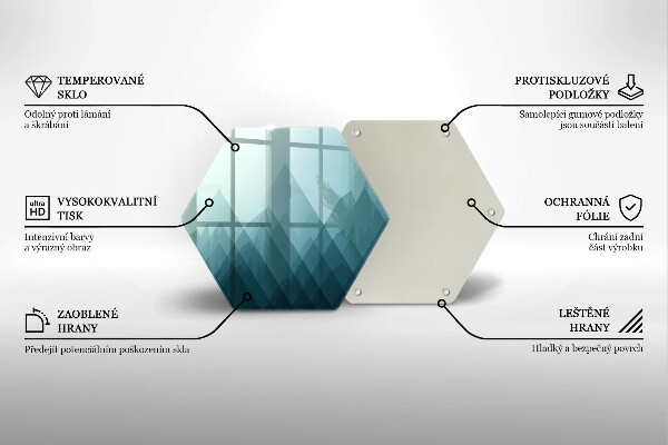 Kitchen worktop protector Abstract mountains