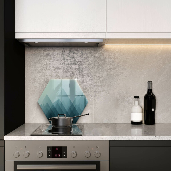 Kitchen worktop protector Abstract mountains