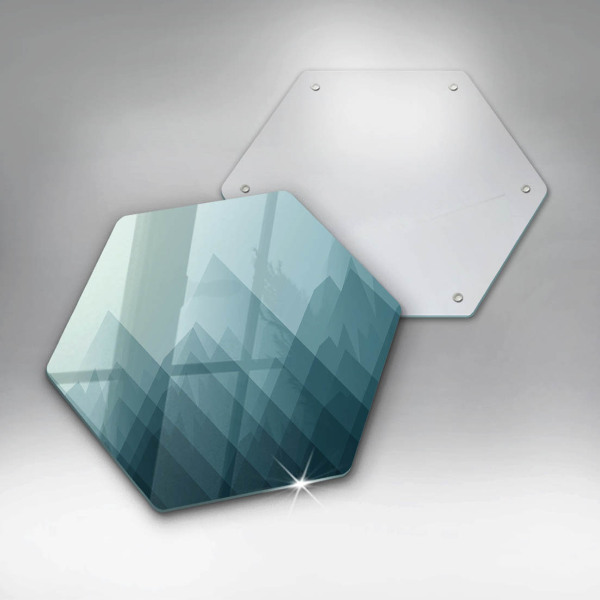 Kitchen worktop protector Abstract mountains