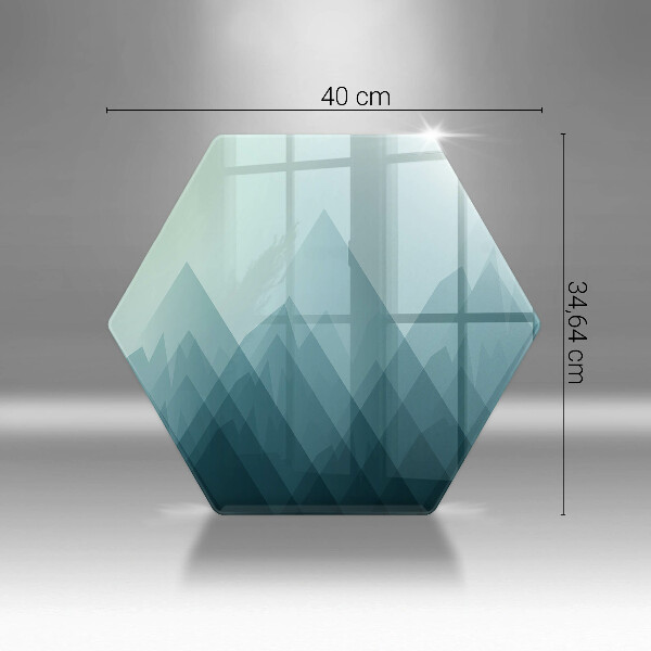 Kitchen worktop protector Abstract mountains