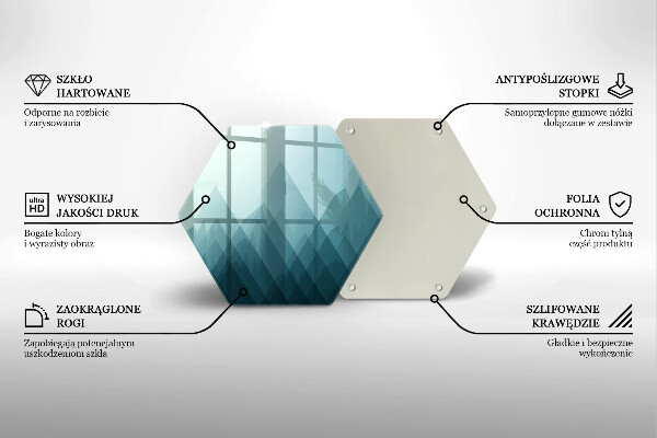 Kitchen worktop protector Abstract mountains