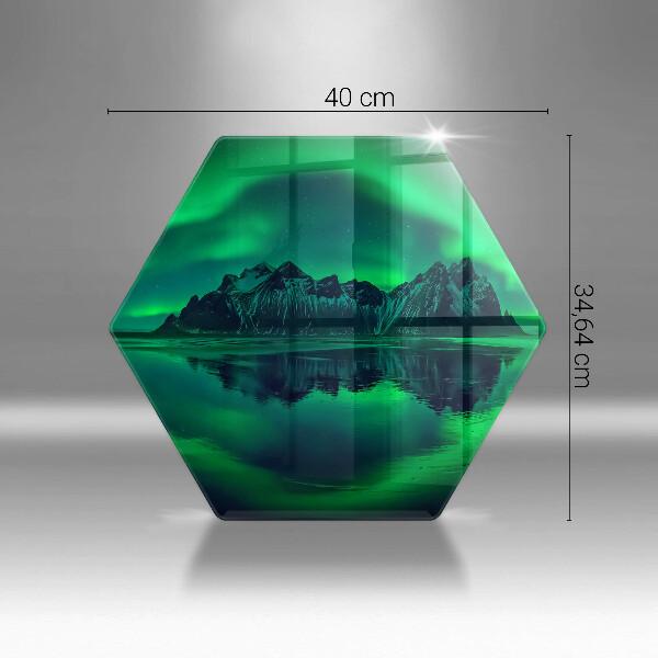 Kitchen worktop protector Landscape of the aurora polar