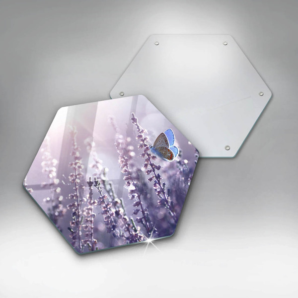 Kitchen worktop protector Field flowers and butterfly