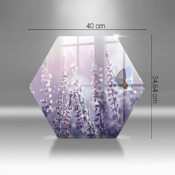 Kitchen worktop protector Field flowers and butterfly