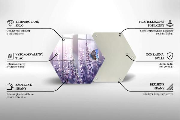 Kitchen worktop protector Field flowers and butterfly