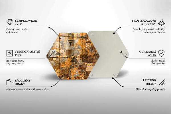 Kitchen worktop protector Geometric figure pattern