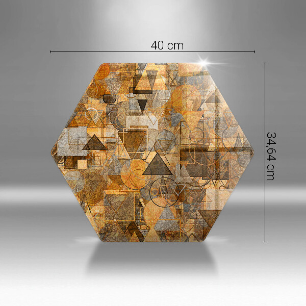 Kitchen worktop protector Geometric figure pattern