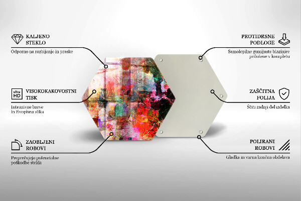Chopping board Paint abstraction