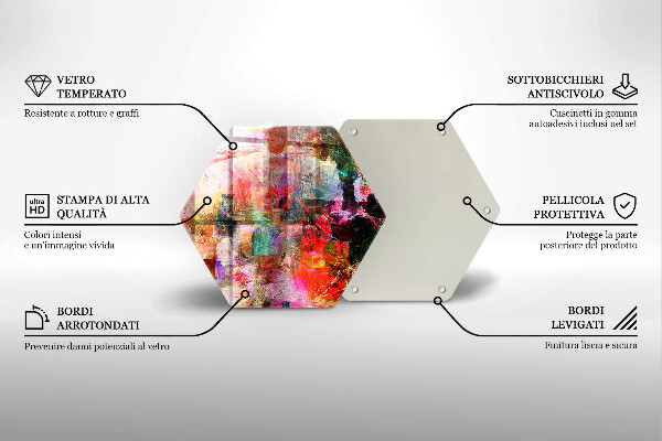 Chopping board Paint abstraction
