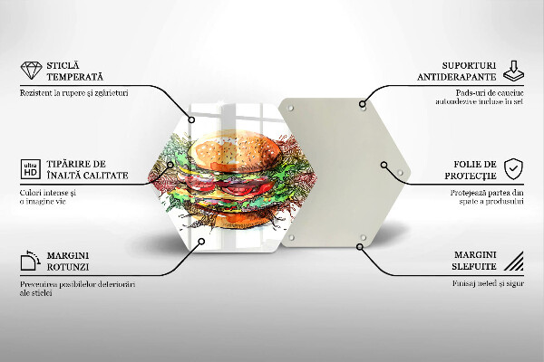 Chopping board Drawing hamburger