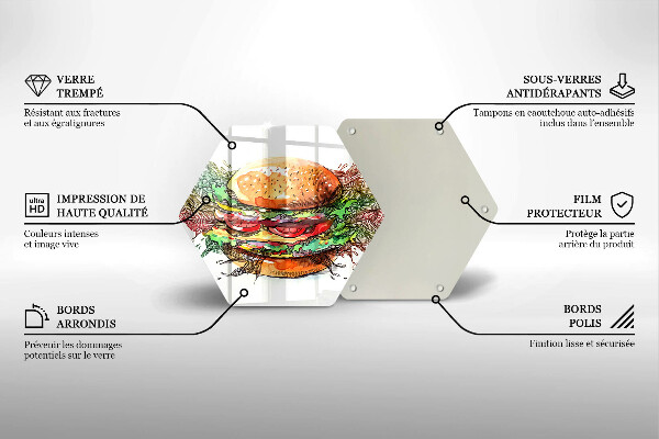 Chopping board Drawing hamburger
