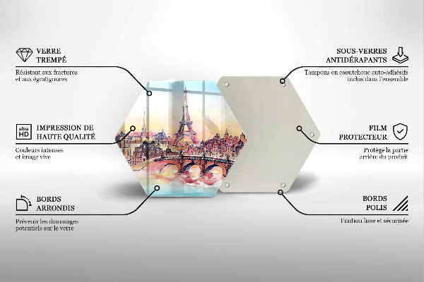 Chopping board Paris landscape Eiffel Tower