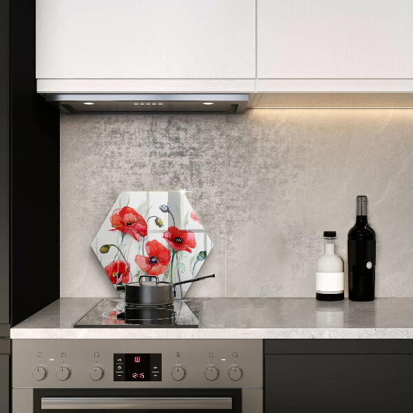 Chopping board Red flowers