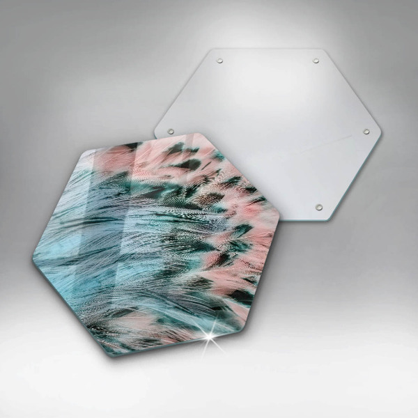 Kitchen worktop protector Boho bird feathers