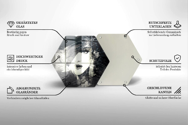 Kitchen worktop protector Women's painting