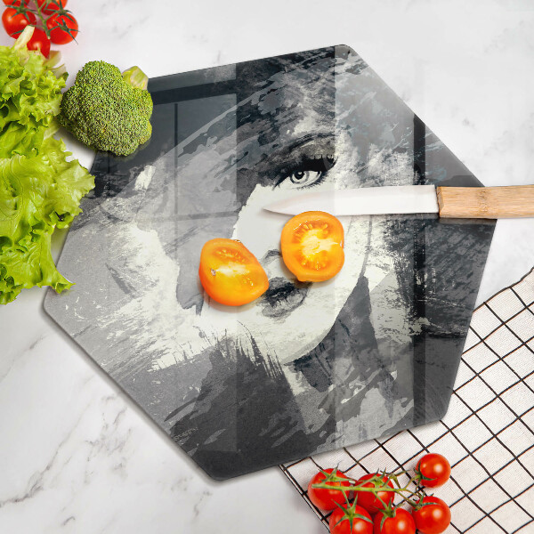 Kitchen worktop protector Women's painting