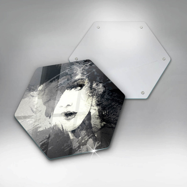 Kitchen worktop protector Women's painting