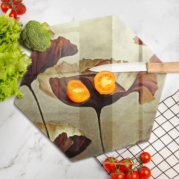 Kitchen worktop protector Painted boho flowers