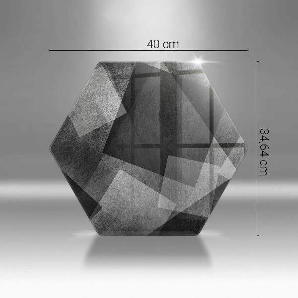 Chopping board glass Geometric abstraction