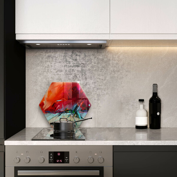 Chopping board glass Painted abstraction