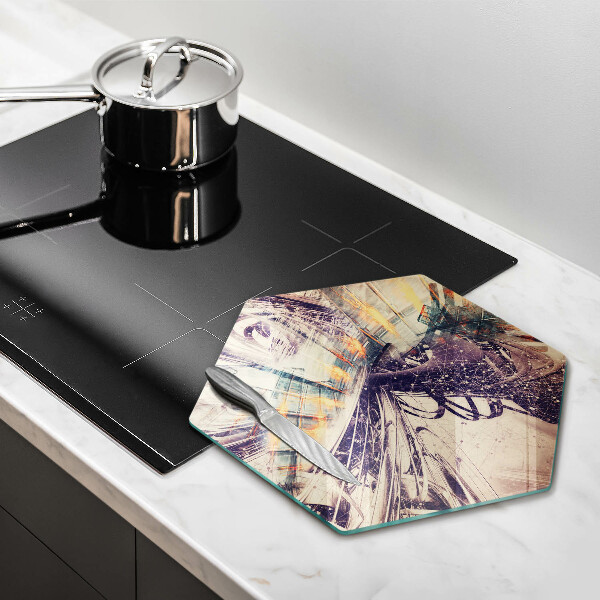 Chopping board glass Modern composition