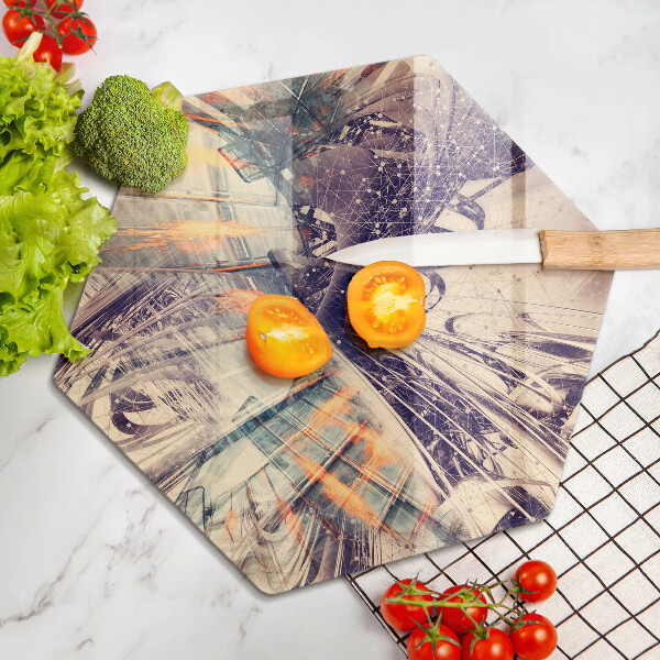 Chopping board glass Modern composition