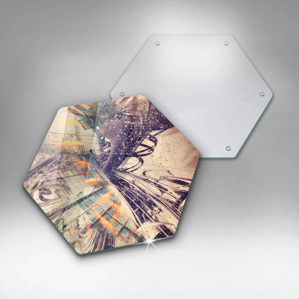 Chopping board glass Modern composition