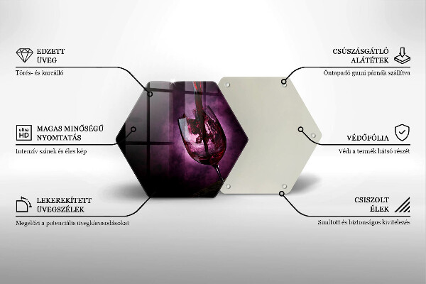 Kitchen worktop protector A glass of wine