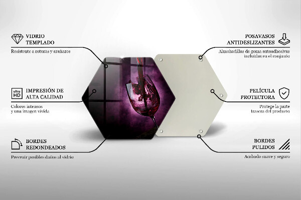 Kitchen worktop protector A glass of wine