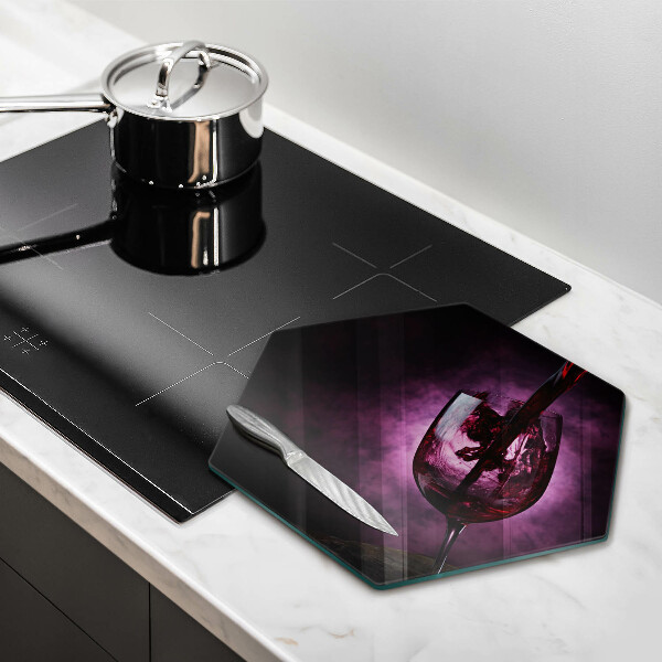 Kitchen worktop protector A glass of wine