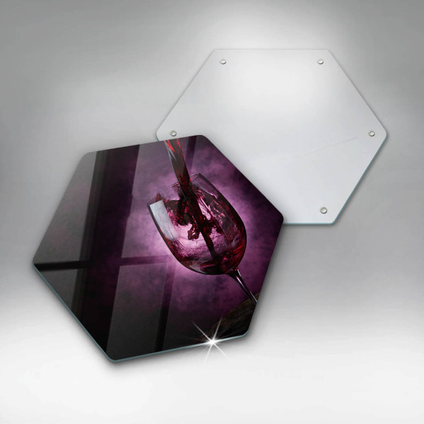 Kitchen worktop protector A glass of wine