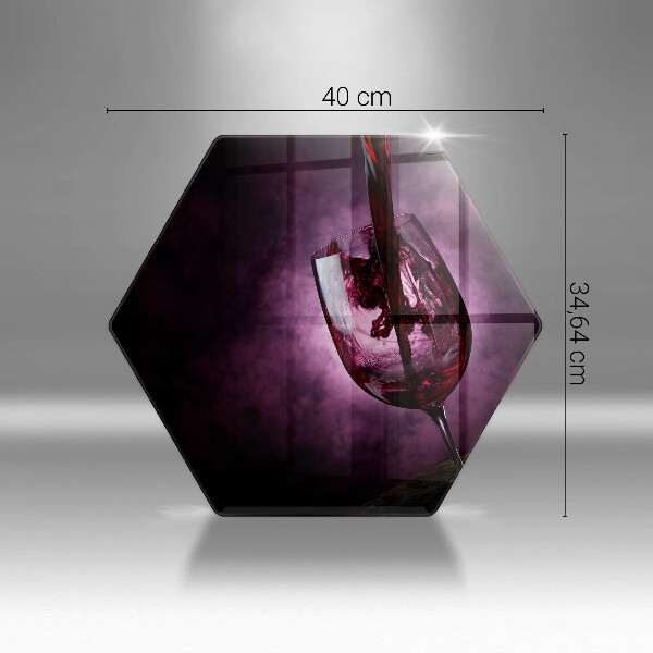 Kitchen worktop protector A glass of wine