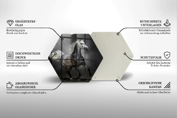 Kitchen worktop protector Horse at a gallop